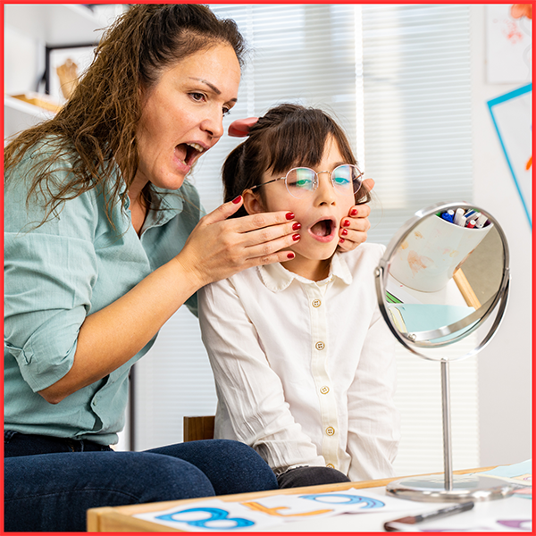 Speech therapy session at our centre in Dubai